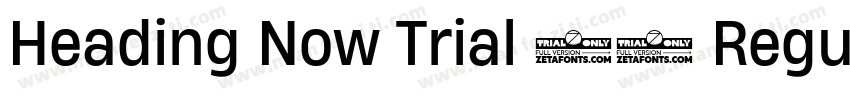 Heading Now Trial 24 Regular字体转换